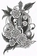 audio tattoo design idea