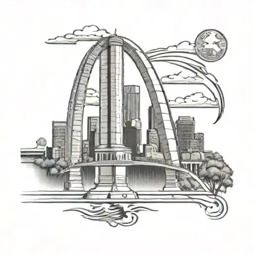 St louis gateway arch tattoo design idea