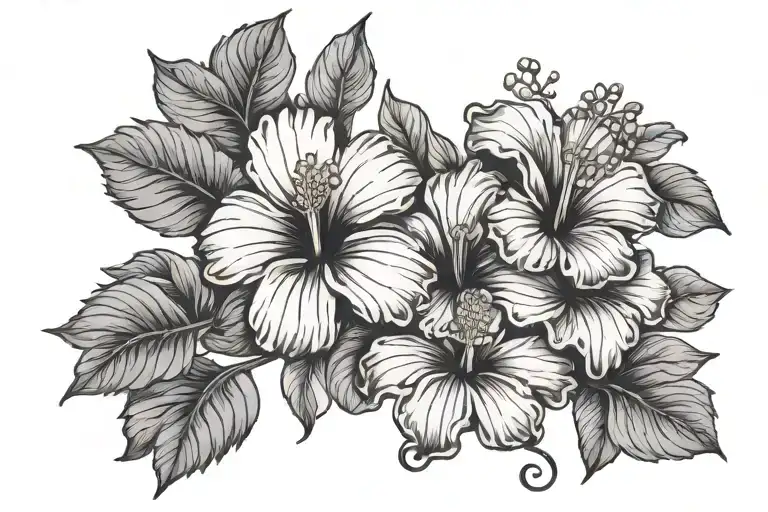 Bible verse Ecclesiastes 3:11 with Hibiscus flower tattoo design idea