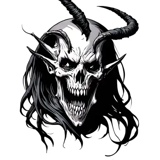 Depression Demon tattoo design idea