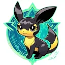 Umbreon Shiny tattoo design idea