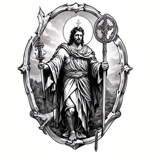 Saint Florian tattoo design idea