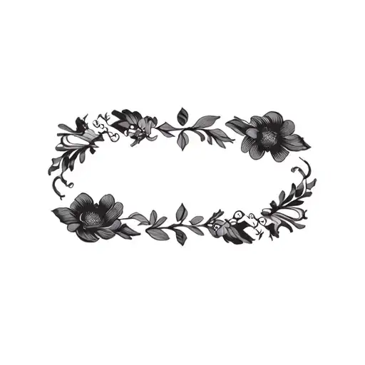 Coverup Floral tattoo design idea