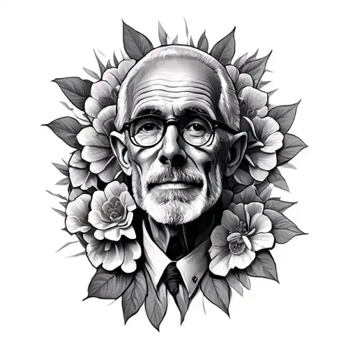 Something to remour my dead dad, which passed away to cancer. tattoo design idea