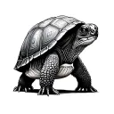 cycling turtle tattoo design idea