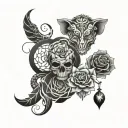 sigma baddies tattoo design idea