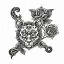 sigma baddies tattoo design idea