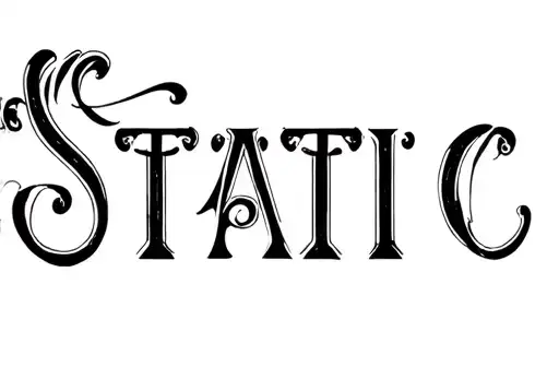"Static" tattoo design idea