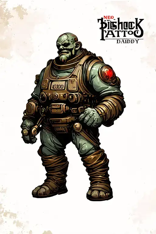 bioshock big daddy tattoo design idea