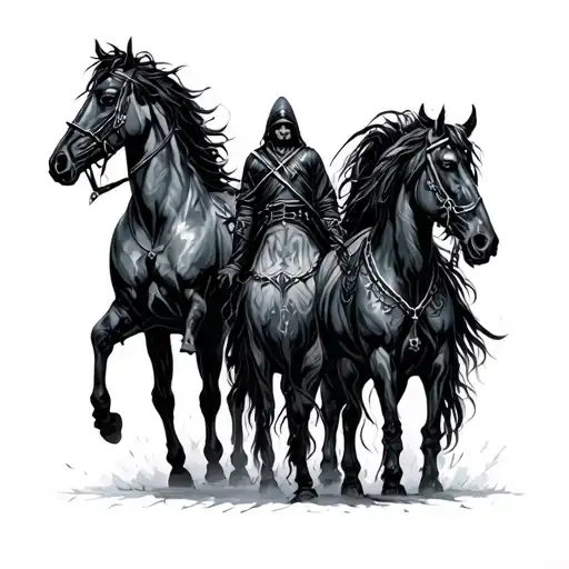 Four Horsemen tattoo design idea