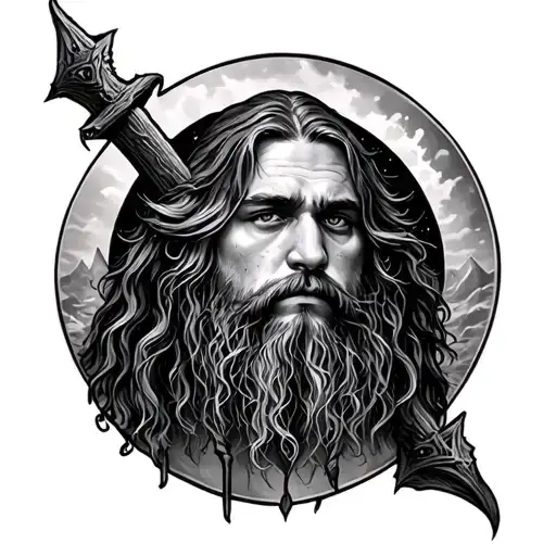 Hobbit tattoo design idea