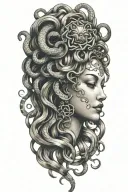 medusa head tattoo design idea