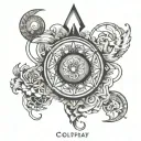 coldplay creation tattoo design idea