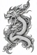 Korean tattoo design idea
