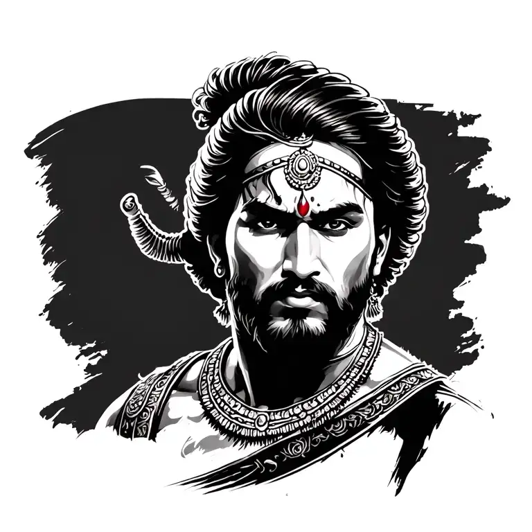 Rajput warrior tattoo design idea