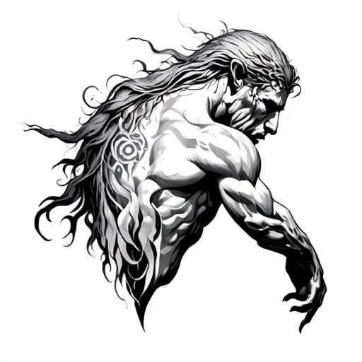 chiron wounded healer tattoo design idea