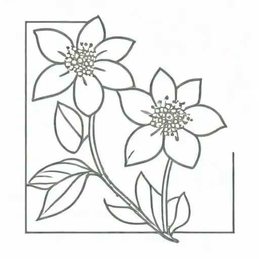 cucumber flower blooming flower tattoo design idea