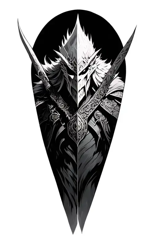 Nameless king  Dark Souls 3 tattoo design idea