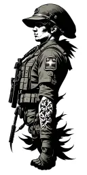 military tattoo tattoo design idea