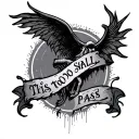 "this too shall pass" scary themed  tattoo design idea