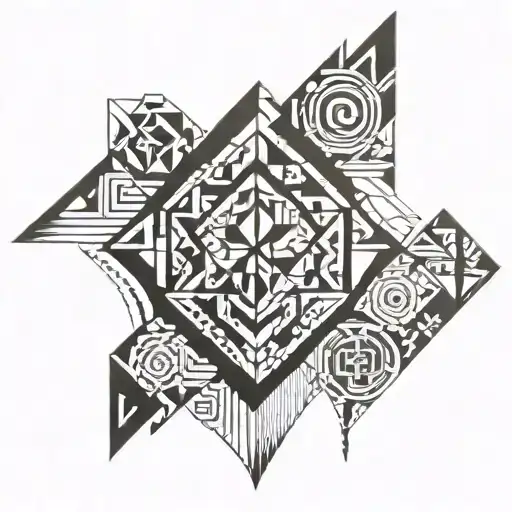 tribal watercolor tattoo tattoo design idea