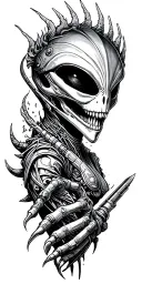 alien industries tattoo design idea