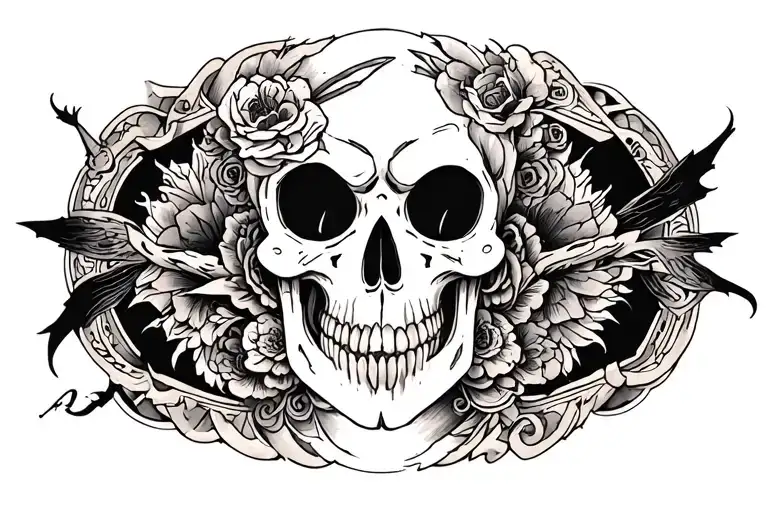 spooky tattoo design idea