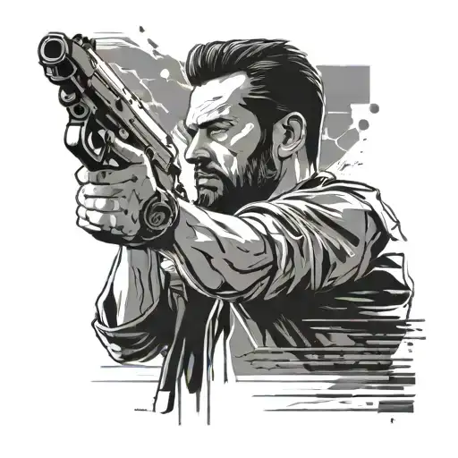 Max Payne tattoo design idea