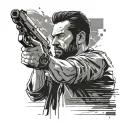 Max Payne tattoo design idea