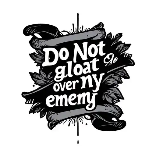 "Do Not gloat over me my enemy." Micah 7 8 tattoo design idea