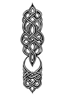 celtic knot ring finger tips touch tattoo design idea