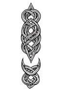 celtic knot ring finger tips touch tattoo design idea