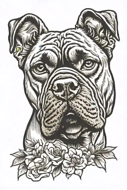 Cane Corso tattoo design idea