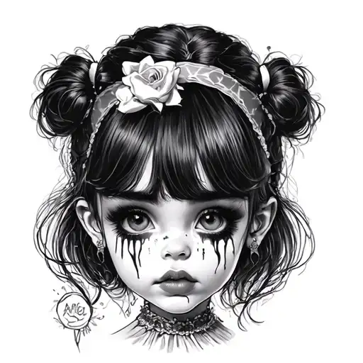 melanie martinez cry baby tattoo design idea