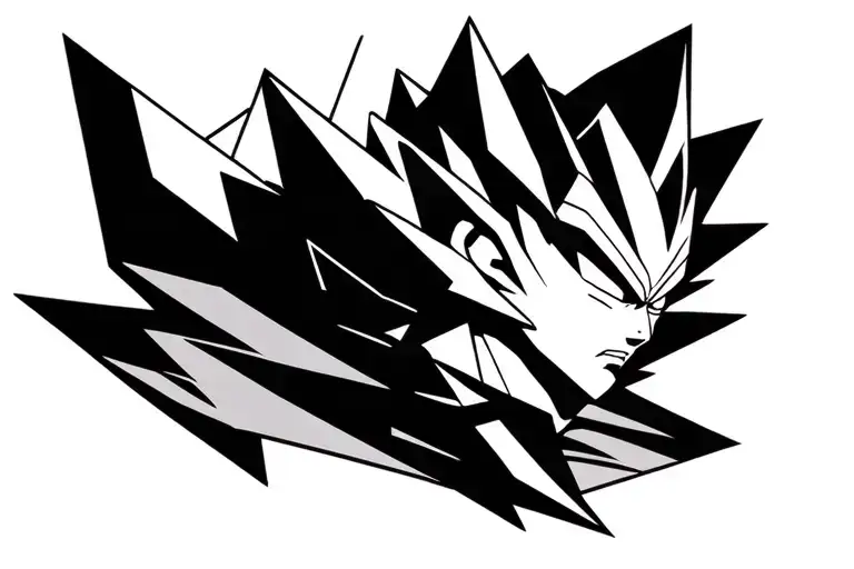 Vegeta tattoo design idea