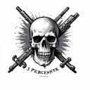 3 Percenter tattoo design idea