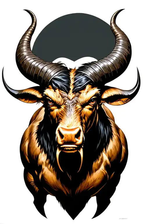 Design a Minotaur tattoo design idea