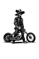 outlaw biker tattoo design idea