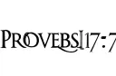 "PROVERBS 17:17" tattoo design idea