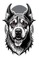 Devil Dog tattoo design idea