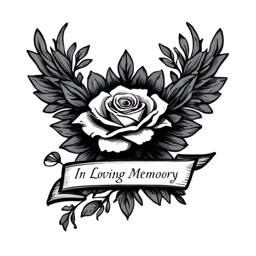 In Loving Memory tattoo design idea