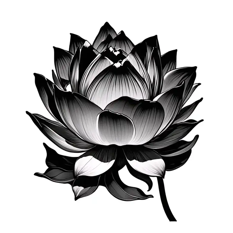 lotus flowers tattoo design idea