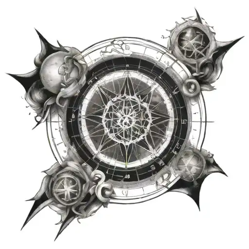 Natal Chart tattoo design idea