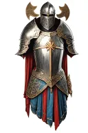 biblical medieval armor adorned tattoo design idea