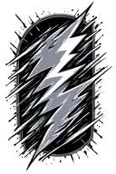 lightning bolt tattoo design idea