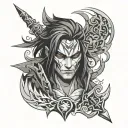 Kayn league of legends tattoo design idea