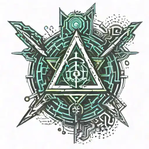 Trident tattoo design idea