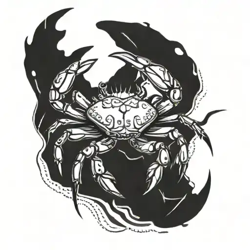 Vladimir Putin on a crab tattoo design idea