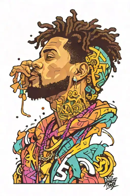 j cole tattoo design idea