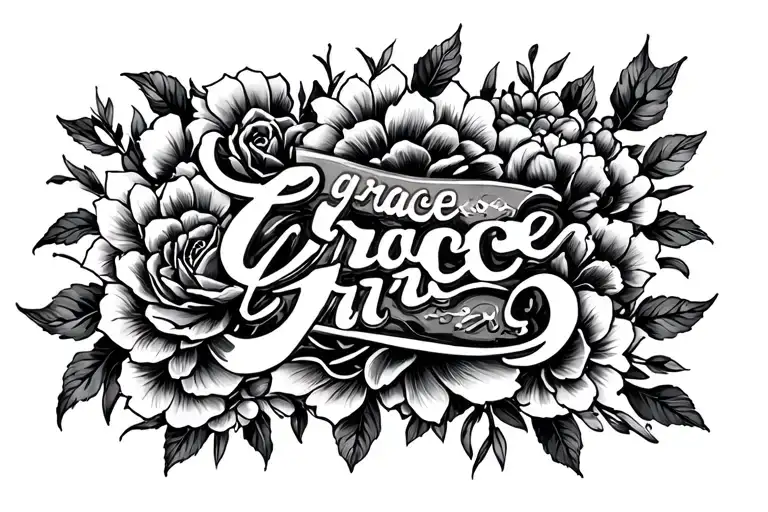 grace upon grace tattoo design idea
